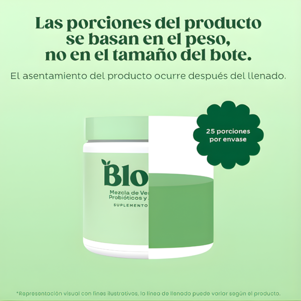 2 Mezcla de verduras, fibra, probióticos y antioxidantes | Bloom Mango | 225 Gr